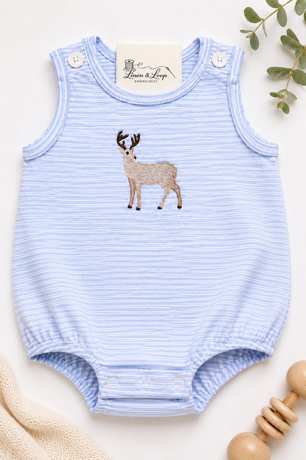 Little Buck Bubble Romper