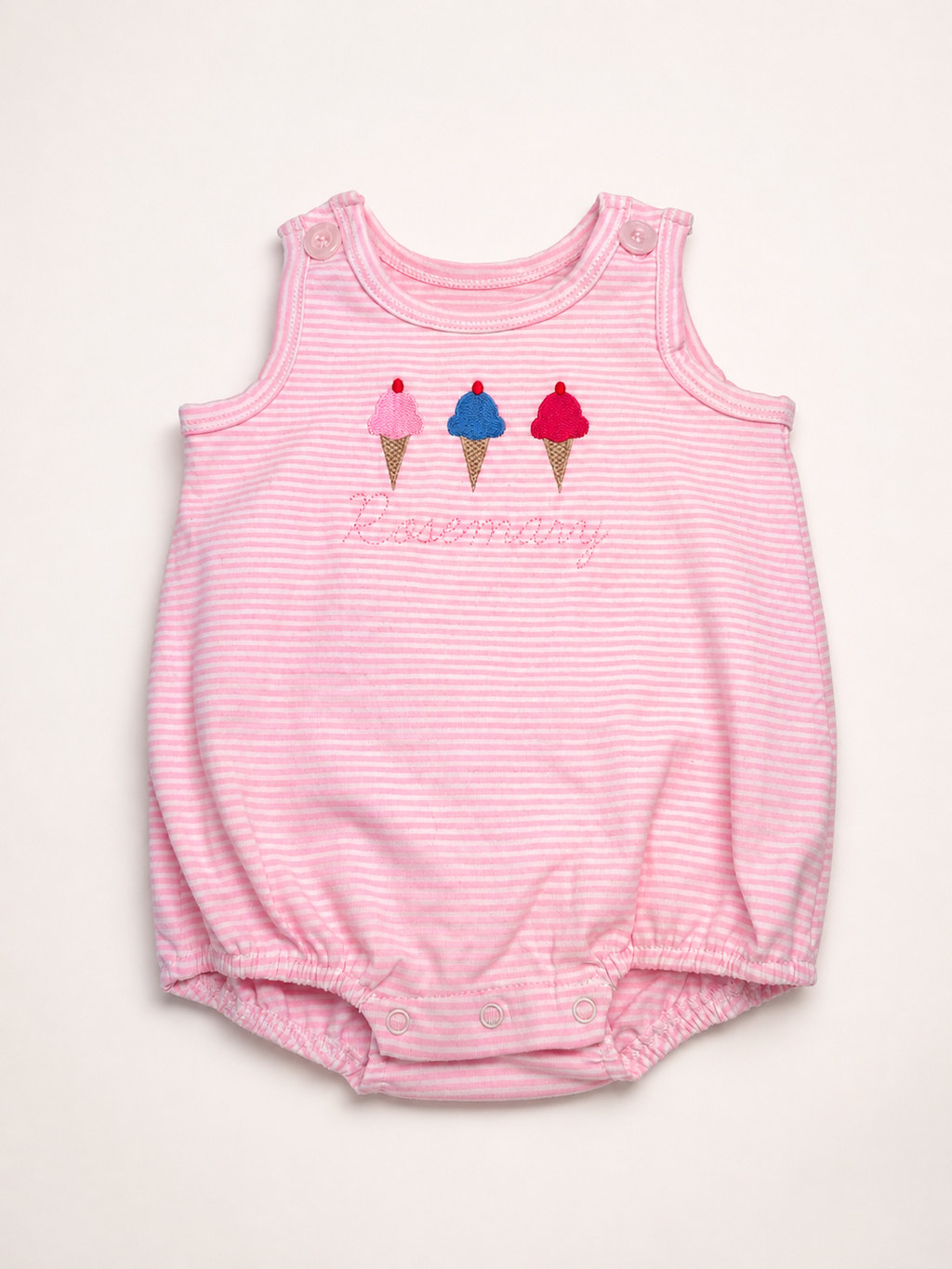 Sweet Scoops Personalized Bubble Romper
