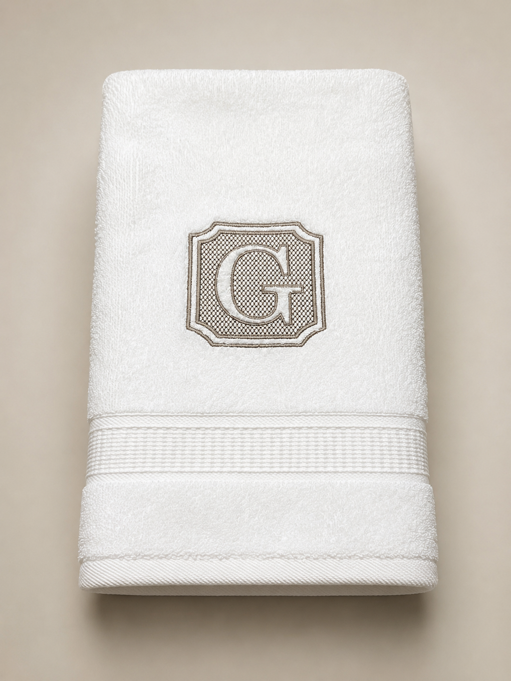 Classic Monogrammed Luxury Hand Towel