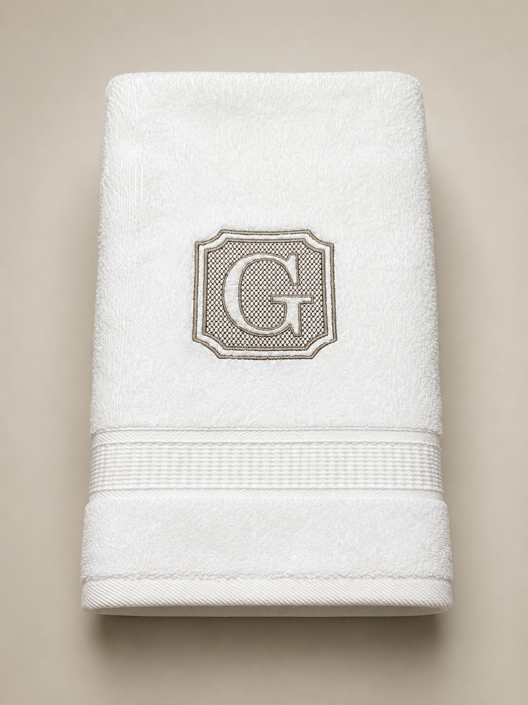 Classic Monogrammed Luxury Hand Towel