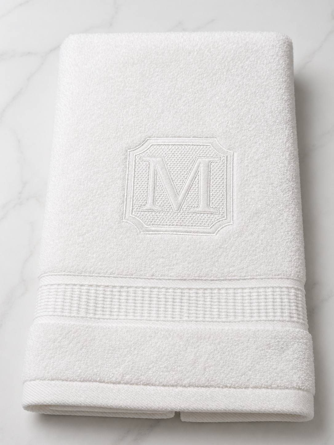 Classic Monogrammed Luxury Hand Towel