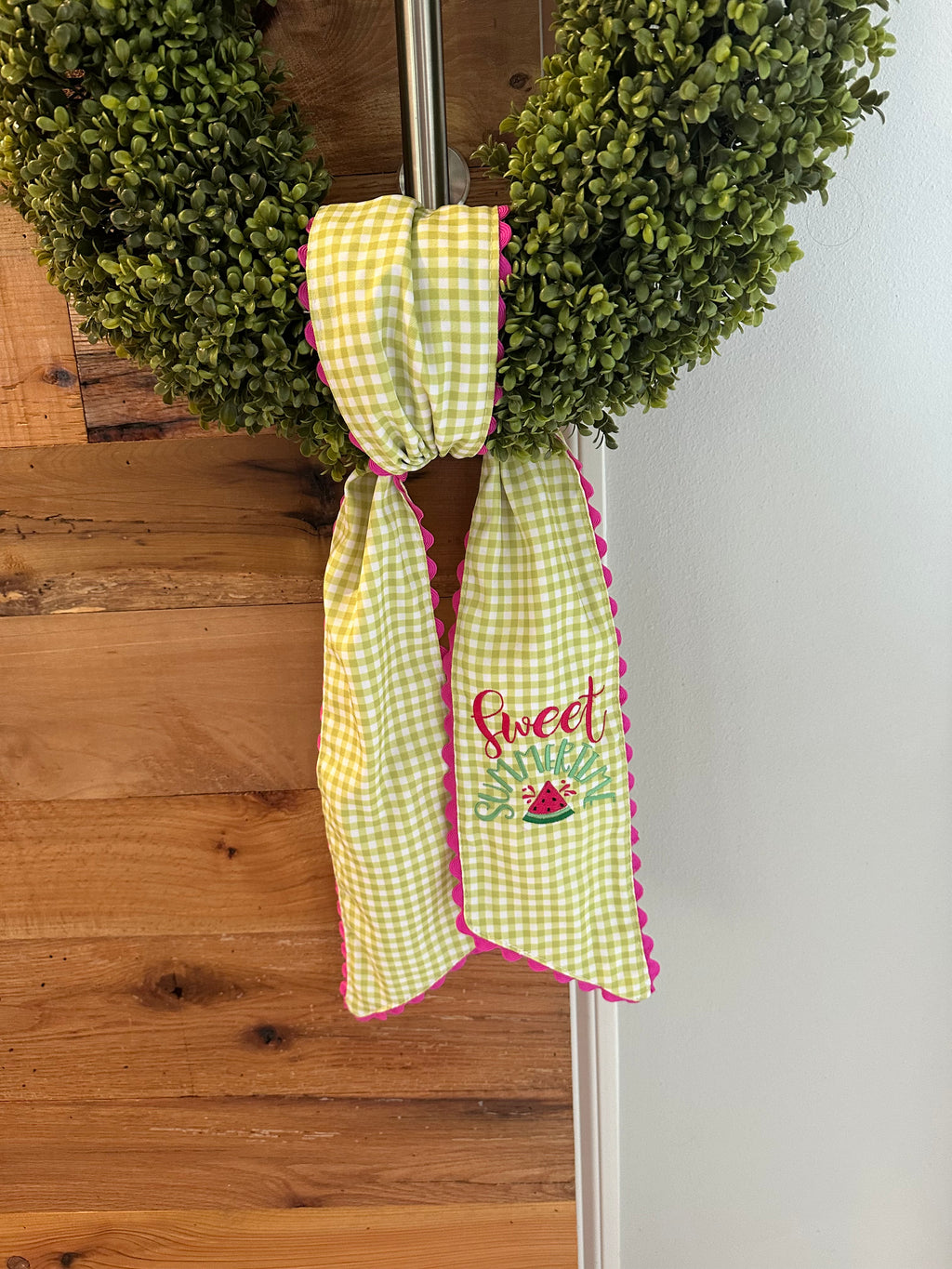 Sweet Summertime Watermelon Wreath Sash