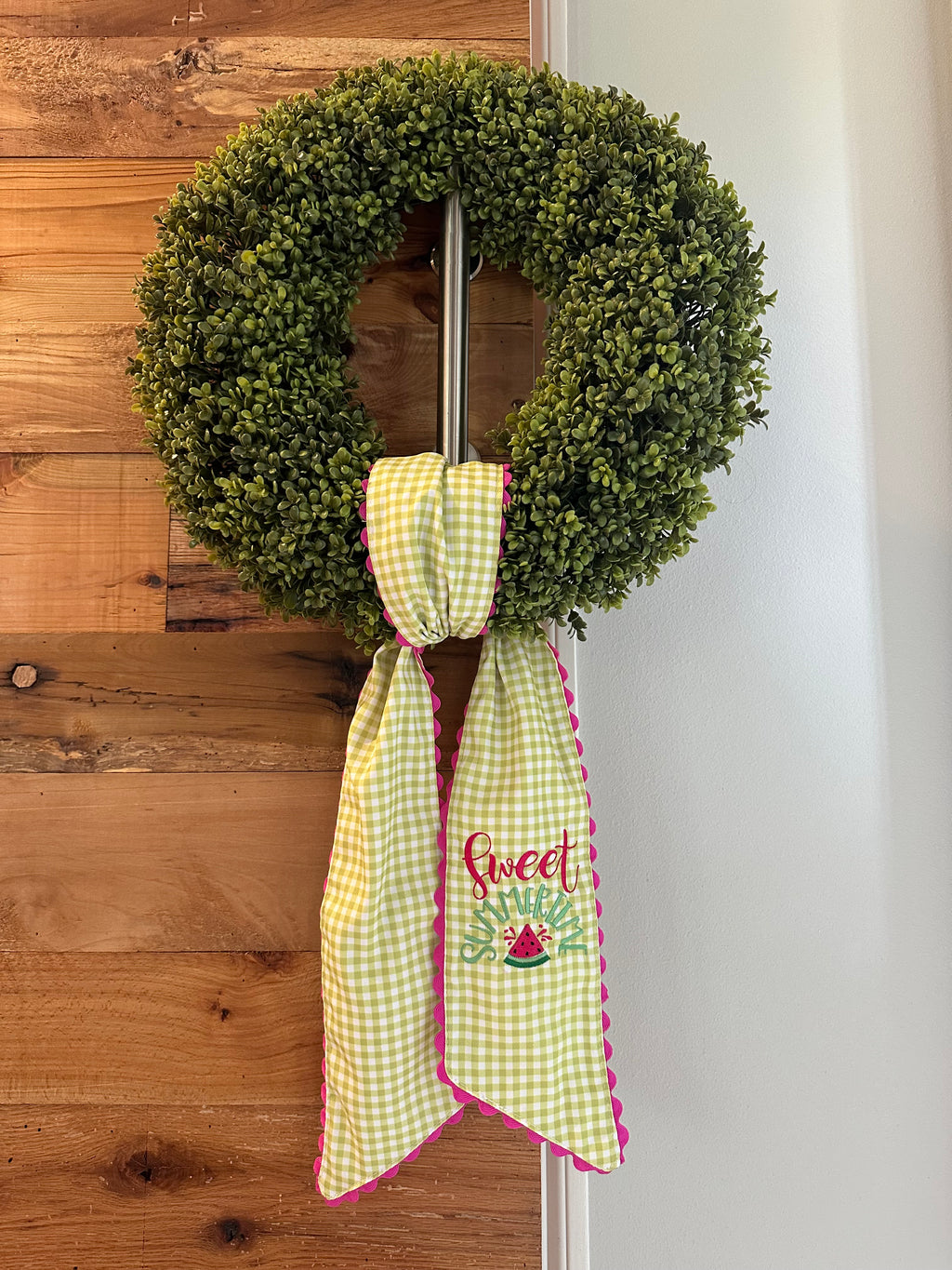 Sweet Summertime Watermelon Wreath Sash