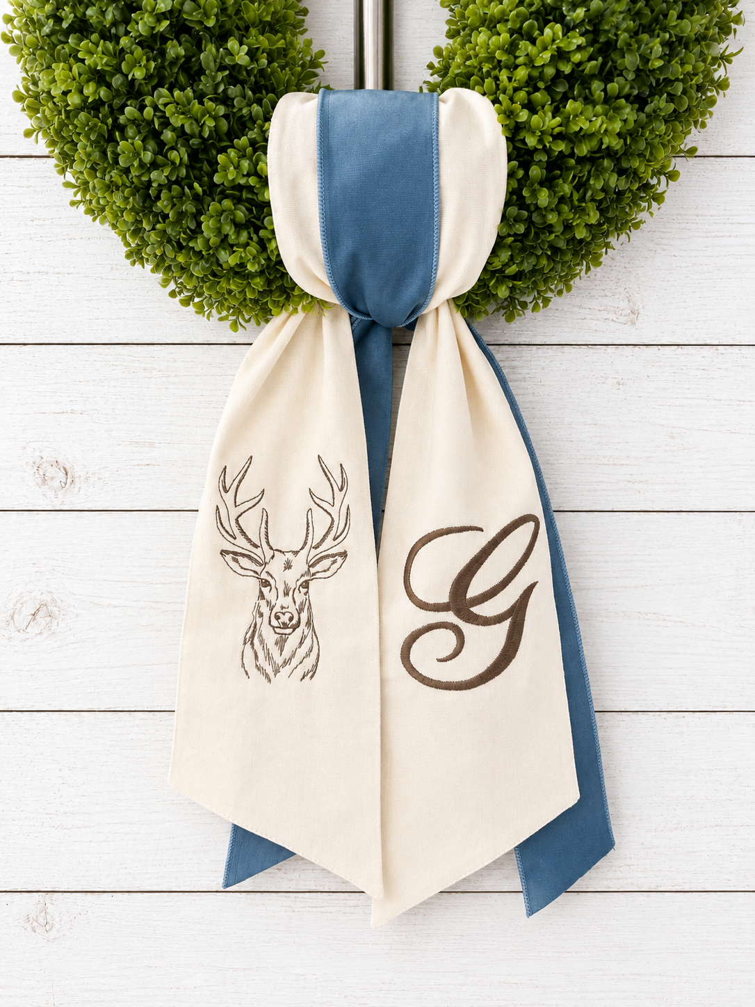 Heritage Deer Wreath Sash