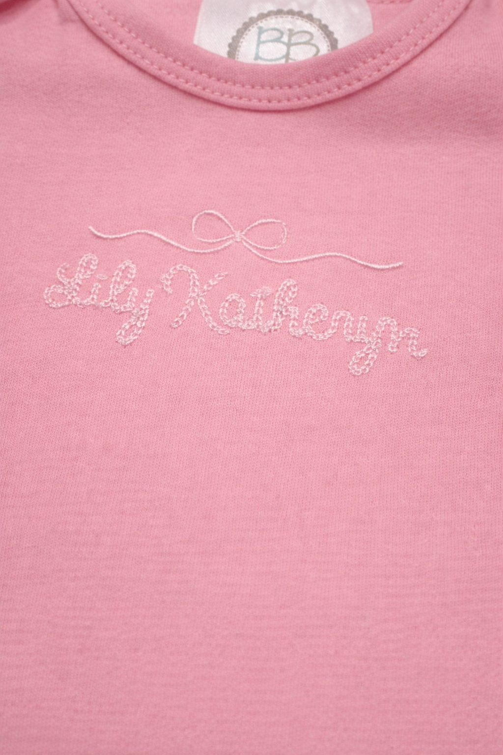 Girls Personalized Long Sleeve Ruffle Gown